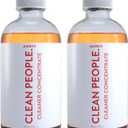 THE CLEAN PEOPLE Cleaner Concentrate - All-Purpose Cleaner for Multi-Purpose Cleaning, Bathrooms, Floors, Concentrated, Recyclable Packaging (Amber Scent) 4oz (2 Pack)