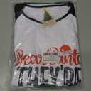 Rnxrbb 2025 Family Christmas Pajamas Matching Sets Holiday Xmas Christmas Pjs Jammies for Women Men Couples Adult Kids (XL)