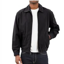 London Fog Mens Auburn Zip Front Golf Jacket Black 4 Extra Tall