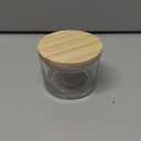 Thick Candle Jars for Making Candles 16 Pcs, 4 OZ Empty Jars with Wood Lids for Candle Making, Sample Container - Dishwasher Safe,Clear