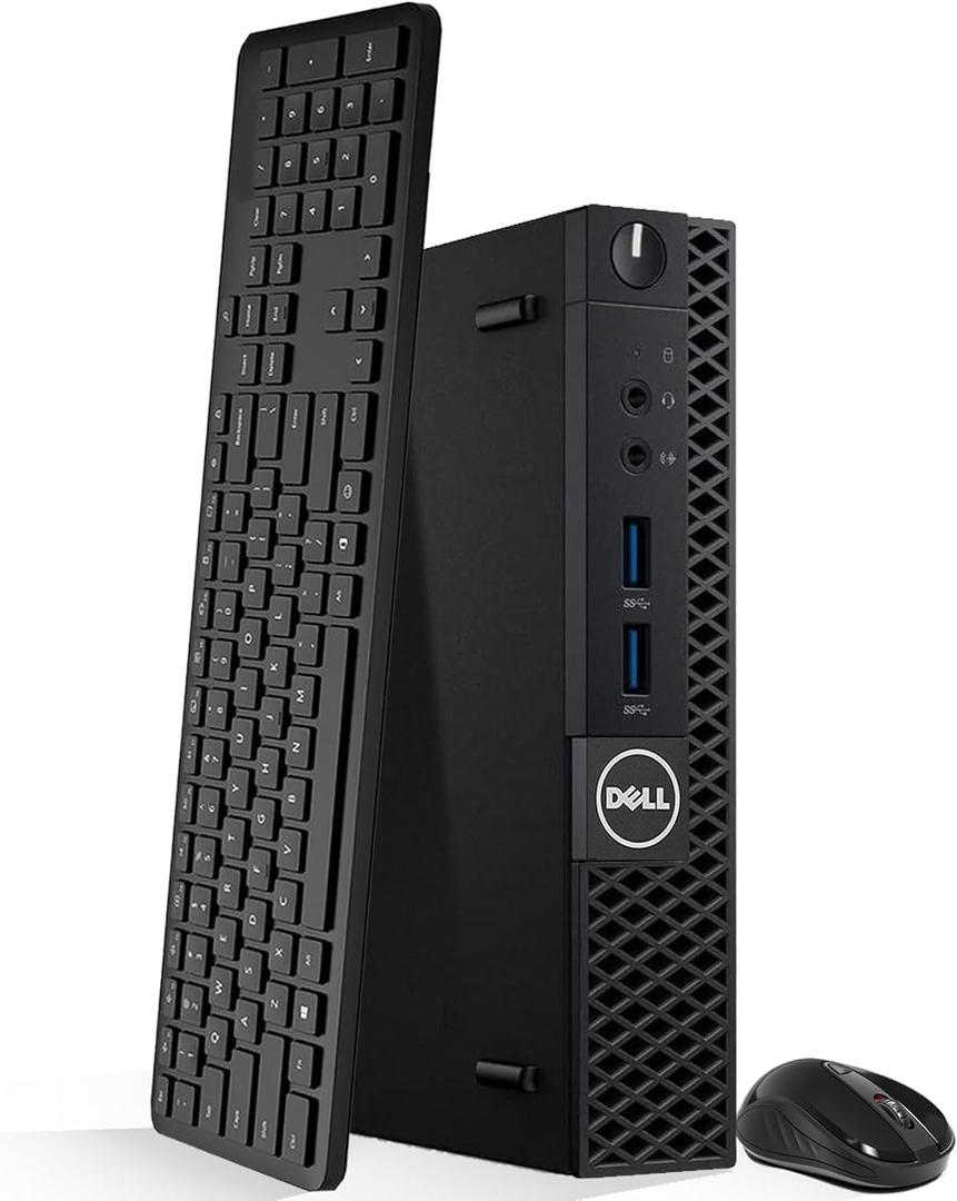 Dell OptiPlex 3050 Tiny Computer Micro Tower PC, Intel Core i5-6500T Processor, 16GB DDR4 Ram, 512GB NVMe SSD, Display Port, HDMI, Wi-Fi, Wireless Keyboard & Mouse, Windows 11 Pro 