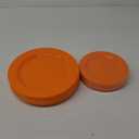 FLOWERCAT 60PCS Orange Plates - Heavy Duty Orange Plastic Plates Disposable for Halloween & Thanksgiving Party - Serve 30 Guests 10.25inch and 7.5inch