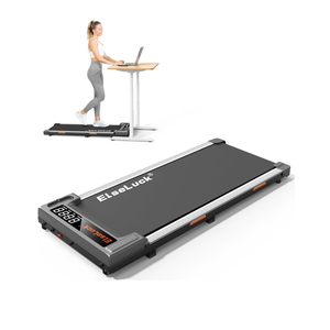 Elseluck Walking Pad, Under Desk Treadmill for Home Office, 2 in 1 Portable Walking Treadmill with Remote Control, Walking Jogging Machine in LED Display