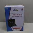 Primacare DS-9185 Aneroid Sphygmomanometer and Blood Pressure Cuff Set with Portable Case, 5 Sized Nylon Cuffs with Deflation Valve, BP Cuff Manual Kit for Infant, Child, Adult, Large Adult, Thigh (All Sizes Included)