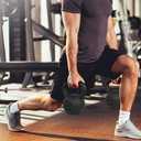 Yes4All Cast Iron Kettlebell, 45 Lb Solid One-Piece Design