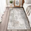 Washable Non-Slip Kitchen Runner Rug with Rubber Backing Modern Abstract Stain Resistant Floor Carpet Runner for Hallway, Entryway, Bedroom, Living Room -  30 in x 6 ft