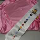 Kids Graduation Cap and Gown Set 2025 -Preschool Graduation Cap with Printed Stole Grad Gift (Pink)