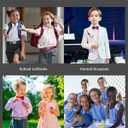 AWAYTR 3 PCS Kids Adjustable Magnetic Belts - Easy to Use Magnetic Buckle Belt for Boys and Girls (Royal Blue / Navy Blue / Black)