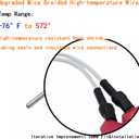 Upgraded 42002-0024S with high-Temperature Wire Model of The Stack Flue Sensor 42002-0024S can Withstand 572 for Pentair Sta-Rite Max-E-Therm Heater Electrical System