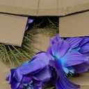 Artificial Purple Cosmos Flowers Bouquet, 6 Stems Faux Silk Cosmos with Greenery for Vase, Wedding Centerpieces, Home Table, Garden Party Décor