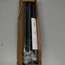 CorkLatta Black Shower Curtain Rod 31 to 80 Inch,1 Inch Diameter Adjustable Spring Tension Stainless Steel Telescoping Rod,Easy Install,No Rust