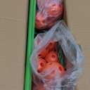 Tiny Land Fort Building Kit Creative Fort Indoor Outdoor for 5-12 Years Old Boys and Girls STEM Building Toys with Storage Bag DIY Castles Tunnels with 86 Rods and 44 Balls (130PCS, Orange-green)