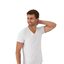 Hanes Men's 6-Pack ComfortSoft V-Neck Tee large