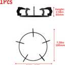 Cast Iron Gas Stove Wok Rack,7.28Inch Wok Support Ring Brackets,Milk Pot Wok Support Holder,Black
