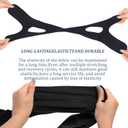 4 x Anti Snoring Chin Strap for Men&Women Anti Snoring Devices and Snore Stopper, Chin Strap for Sleeping Cpap,Jaw Strap for Sleeping Adjustable, Breathable Snoring Solution for CPAP Users(Grey)