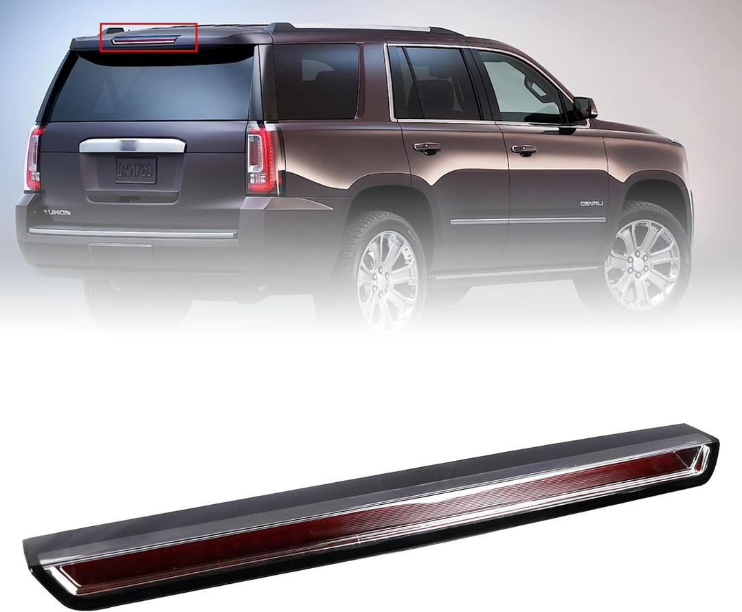 Third Brake Light Assembly Compatible with GMC Yukon/Yukon XL Cadillac Escalade/Escalade ESV 2015 2016 2017 2018 2019 2020 LED Center High Mount Stop Light 22803028 923-117