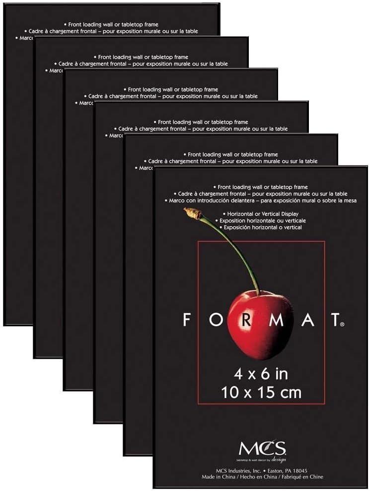 MCS Industries 4 by 6-Inch Format Frames, 6-Pack