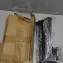 6 Pack - 14 inch Black Hidden L Shelf Bracket (1/5 Inch Thicked) Iron Floating Shelf Brackets Rustic Industrial Metal Brackets for Shelf Support