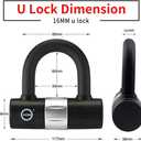 AKM Bike Lock Chain Lock 120cm/4ft Heavy Duty Durable 12mm Thick Anti-Theft Bicycle Chain Lock with 4Keys Security 16mm U Lock Disc Lock for Bicycle,Moped,Scooter,Motorcycle
