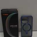 TORRAS Ultra-Magnetic Ostand for iPhone 15 Pro Case, [Compatible with MagSafe] [Flexible Stable Stand] Military-Grade Protection Translucent Slim Anti-Scratch Ring Kickstand, Navy Blue 6.1"