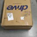 Drive Medical 10257BL-1 4 Wheel Rollator Walker With Seat, Steel Rolling Walker, Height Adjustable, 7.5" Wheels, Removable Back Support, 300 Pound Weight Capacity, Blue (Blue)