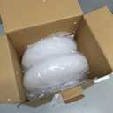 White Mushroom Lamp, Mid Century Modern Lamp for Nightstand, Dimmable Retro Egg Tart Bedside Lamps, Home Decor Ambient Lighting Aesthetic Cute Lamps for Bedroom Living Room (NOT Glass)