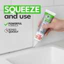 Gray Silicone Caulk - Easy Squeeze Caulking Tube, Silicone Sealant for Wood, Kitchen, Bathroom, Sink, Windows - Multi Purpose & Waterproof - 1.7 fl. oz (Gray)