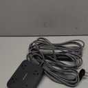 Black Extension Cord 25 Ft, HANYCONY Ultra Thin Flat Plug Power Strip with 4 Outlets 4 USB Ports (2 USB C), Wall Mount, Desk Charging Station for Office, Travel and Dorm Room Essentials