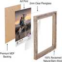 Rustic Barnwood Picture Frames 22x28 - Natural Reclaimed Wood Wall Hanging - Handcrafted Vintage Distressed, 1 3/4" Frame Width