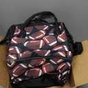 American Football Diaper Bag Backpack Large Compartment Mommy Bag with Stroller Straps Waterproof Casual Daypack for Mom and Dad Travel Bag (15.7x7x11 inch)