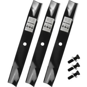 17.5" High Lift Mower Blades for Toro TimeCutter 50 Inch Deck, Replacement for 115-5059-03 110-6837-03 112-9759-03, Circle Center Hole 3PCS with Bolts and Washes