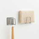 2 x 5-Pack Adhesive Sponge Holder for Kitchen Sink Caddy Accessories SUS304 Stainless Steel, Quick Drying