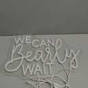 We Can Bearly Wait Neon Sign Dimmable Baby Shower Led Neon Light for Wall Decor, We Can Barely Wait Decorations Backdrop for Boys Girls Birthday Party