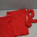 Kafiloe Sexy 2 Piece Outfits for Women Clubwear Lace Tube Mini Dress Top with Stockings Set Birthday Outfits (Small, Red)