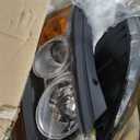 TODO Headlights Assembly Pair For 2007 2008 2009 2010 2011 2012 Hyundai Santa Fe 6 Pin Headlamp Replacement with Bulbs, Passenger and Driver Side