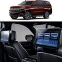 2PCS Matte Screen Protector for 2021-2023 Chevy Tahoe Suburban&GMC Yukon Denali 2021-2024 2025 Cadillac Escalade Accessories 12.6 Inch TV DVD Rear Seat Media Protector Tempered Glass