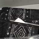 BESTSWEETIE 5x7 Area Rugs for Living Room Washable Moroccan Farmhouse Neutral Geometric Low Pile Non-Slip Soft Print Pattern Rug for Bedroom Kitchen Dining Room Entryway Black/White