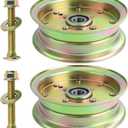 2 Pack 589766102 Replaces Husqvarna 539132728 Deck Idler Pulley for Husqvarna Z246 Idler Pulley, RZ4623, RZ46i, Z248F, MZ61, MZ6128 - with 42" 46" 48" 54" 61" Decks