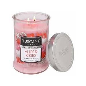 Limited Edition TUSCANY Candle, valentines Hugs and Kisses 18OZ