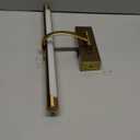 Battery Operated Picture Light with Remote and Timer, Wireless Art Lights for Paintings Brass Rechargeable Gallery Light Dimmable Artwork Lighting for Canvas, Portrait 16'' Inch Warm White