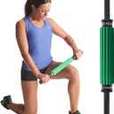 THERABAND Roller Massager+, 19"-21" Retractable Muscle Massage Stick for Full-Body Use, Deep Tissue & Trigger Point Self-Massage, Portable Handheld Fascia Release Tool for Runners, Athletes