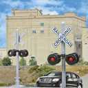Walthers SceneMaster Crossing Flashers-Set of 2 Working Signals (Use with Crossing Signal Controller) 949-4333 HO Scale Model Railroad - Signals Kit