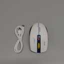 RAPIQUE Bluetooth Wireless Mouse - (BT1/BT2+USB) Tri-Mode High Performance, Rechargeable, Multi-Device Compatible with PC/Laptop/Computer/MacBook/iPad Air Pro (Blue and White)