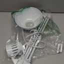 GLOBE Electric 52847 31.5 Inch Swing Arm Clamp-On White Desk Lamp with Nickel Accents, On/Off Rotary Switch, Book Reading Light, Home Essentials, Office Decor, LED Bulb Compatible