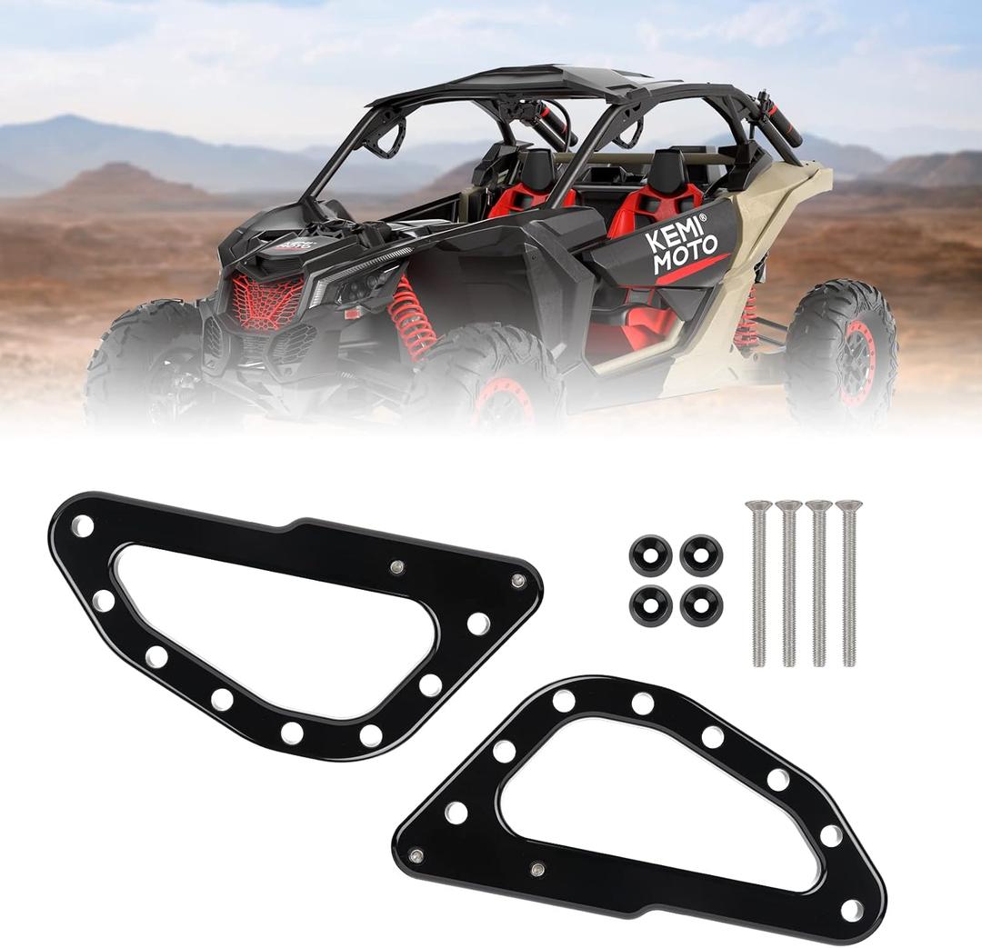 KEMIMOTO UTV X3 Grab Handles Roll Bar Aluminum Grab Handles Compatible with Can-Am Maverick X3 XDS XRS XMR XRC Turbo R RR 2017 2018 2019 2020 2021 2022 2023 2024 Roll Cage Heavy Duty 2 Pack