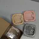 Kathfly 4 Pcs Multicolor Hair Tie Organizer Portable Hair Accessory Storage Containers Stackable Tie Bobby Pin Holder Home Cotton Swab Dispenser Accessories Jewelry Organizer Box