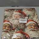 BUJSP Vintage Red Santa Pillow Covers 18x18 Double-Sided, Retro Christmas Decor, Funny Christmas Santa Claus Decorative Throw Pillow Covers for Home Bedroom Living Room