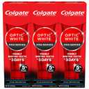 Colgate Optic White Pro Series Stain Prevention Hydrogen Peroxide Toothpaste, Teeth Whitening Toothpaste, Effectively Removes Tea, Coffee, and Wine Stains, Enamel-Safe for Daily Use, 2 Pack, 3.0 oz