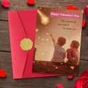 2 x Valentines Day Card,Valentines Day Cards Gifts for Him Her,Valentines Day Card for Husband Wife Boyfriend Girlfriend Fiance Fiancee Men Women with Nostalgic Childhood Design