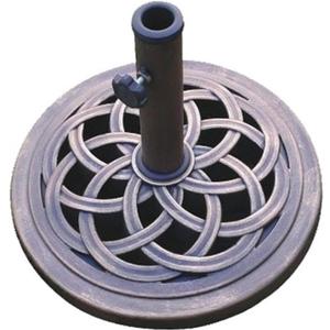 UBP18181-BR 18-Inch Cast Stone Umbrella Base, Made from Rust Free Composite Materials, Bronze Powder Coated Finish